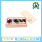 Αισθητηριακά υλικά Montessori, ξύλινα παιχνίδια, εκπαιδευτικά παιχνίδια για τις ταμπλέτες παιδί-χρώματος (2$ο κιβώτιο