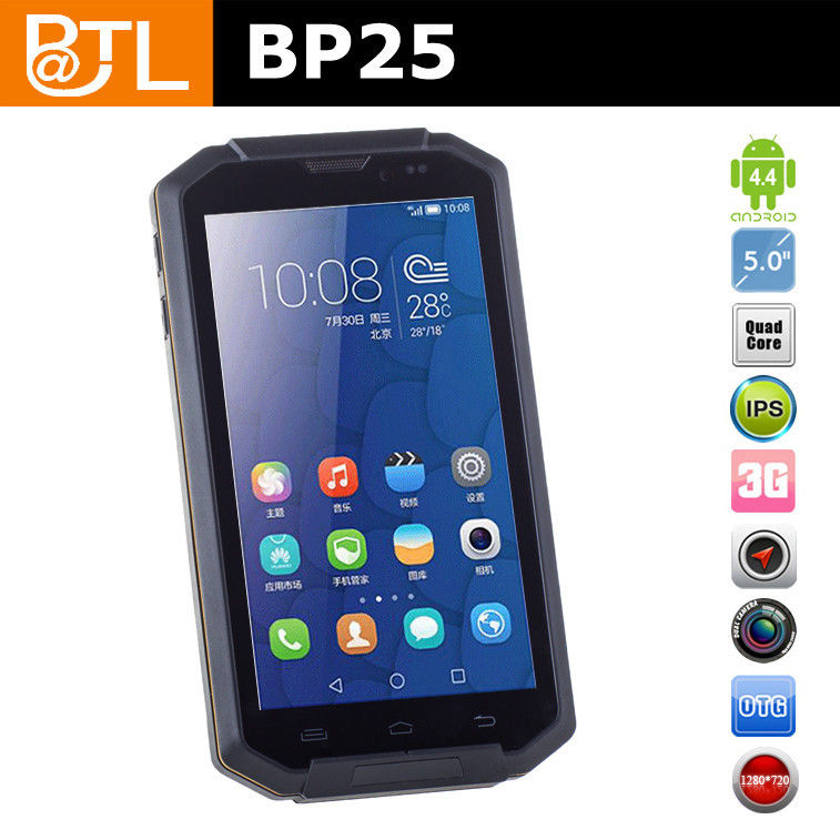 Αδιάβροχο κινητό τηλέφωνο με 2.0+8.0MP wifi/BT IP67 υπαίθριο BP25